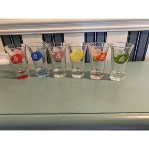 RARE  Jelly Belly Shot Glasses (Set of 6) Oop